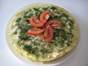 Кабачковый торт с сыром 