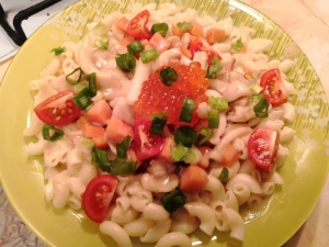 Кальмары в чесночном соусе 