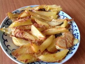 Картошка фри в духовке с яичным белком 