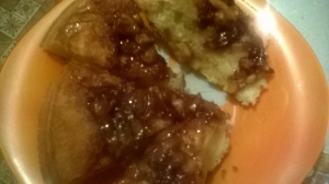 Кекс на молоке и растительном масле с яблоками 