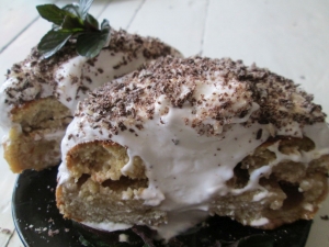 Кекс на яблочном пюре 