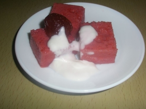 Клубничное суфле с желатином 