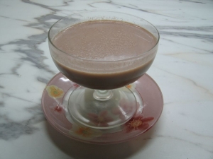 Кофейная панна-котта из молока и сливок 