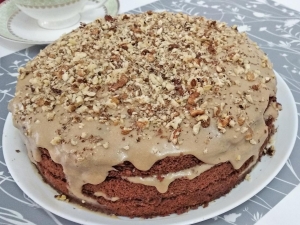 Кофейный торт с бисквитом 