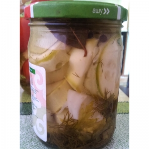 Консервированные кабачки с луком и уксусом без стерилизации 