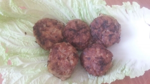 Котлеты из фарша с кабачком 