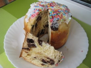 Куличи с шоколадом на сметане 