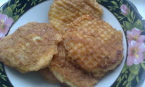 Куриные котлеты в вафлях 