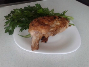 Куриные котлеты по-киевски с беконом 