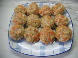 Куриные котлеты с кабачками в духовке 