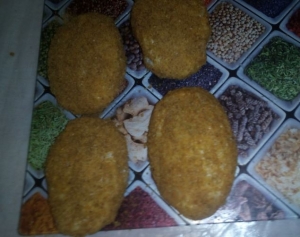 Куриные котлеты с кабачком и манкой 