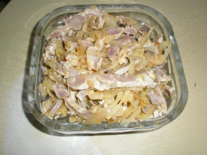 Куриные желудки по-корейски 