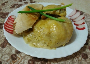 Курица в майонезе целиком в мультиварке 