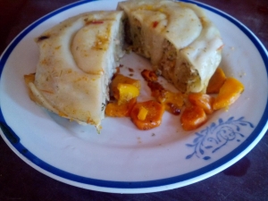 Ленивые манты "Розочки" на сковороде 