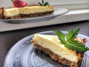 Лимонный чизкейк на овсяной основе 