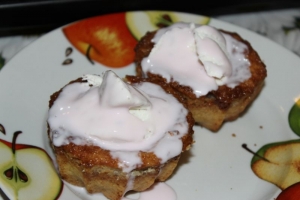 Мини чизкейки с творогом и кокосовой стружкой 