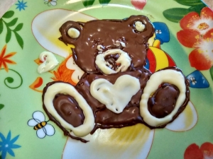 Мишка из шоколада 