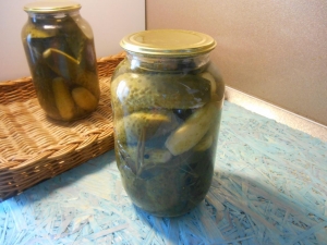 Огурцы с горчицей и чесноком на зиму (с аспирином и уксусом) 