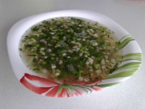 Окрошка с говядиной 