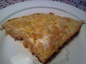 Омлет с овощами и творогом 