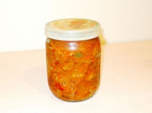 Острая кабачковая икра на зиму 