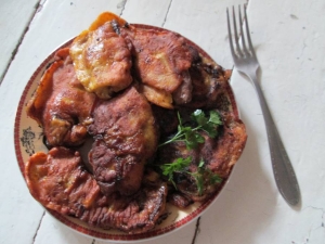 Отбивные из печени в кляре 