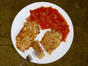 Отбивные из свинины в кляре (в яйце и муке) 