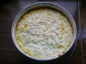 Овощная запеканка из кабачков и баклажан с фаршем в духовке 