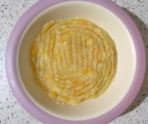 Овощное пюре с кабачком из запеченных овощей для детей от 1 года 