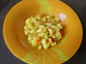 Овощное рагу с курицей для ребенка 1,5 года 