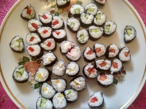 Овощные суши без рыбы 