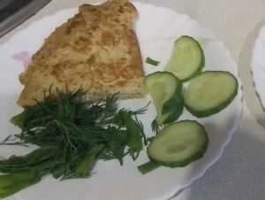 Овсяноблин с сыром детям от 2-х лет 