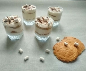 ПП тирамису с творогом в стакане 