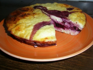 ПП творожная запеканка со смородиной и рисовой мукой 