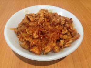 Паста с индейкой в томатном соусе 