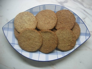 Печенье из пшеничных отрубей с мукой 