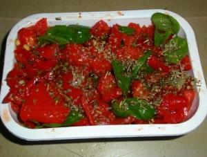 Запеченный перец в маринаде 