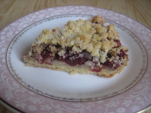 Песочный пирог с клюквой 