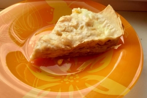 Пирог из лаваша с сыром и кукурузой в духовке 