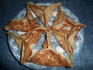 Пирожки - блинчики с яблоками (пирожки из блинов) 