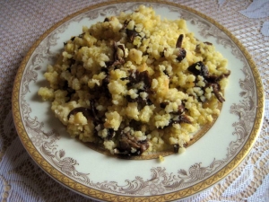 Пшенная каша с опятами 