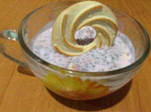 Пудинг с семенами чиа и йогуртом 