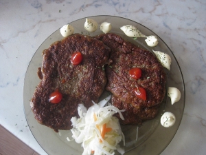 Печеночные котлеты из говяжьей печени 