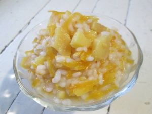 Рисовая каша с айвой и тыквой 