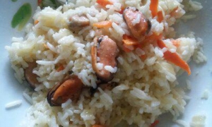 Ризотто с мидиями 