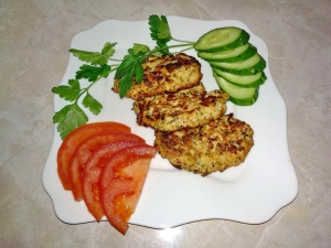 Рубленые котлеты из куриного филе без муки 