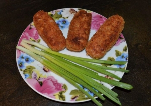 Рыбные палочки из лососевого фарша 