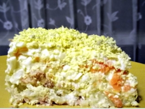 Салат "Мимоза" с тунцом и мясом криля 