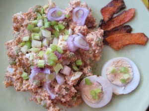 Салат из куриных желудков 