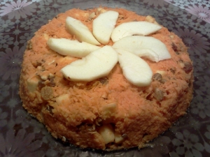 Салат из моркови с яблоками и орехами без майонеза 